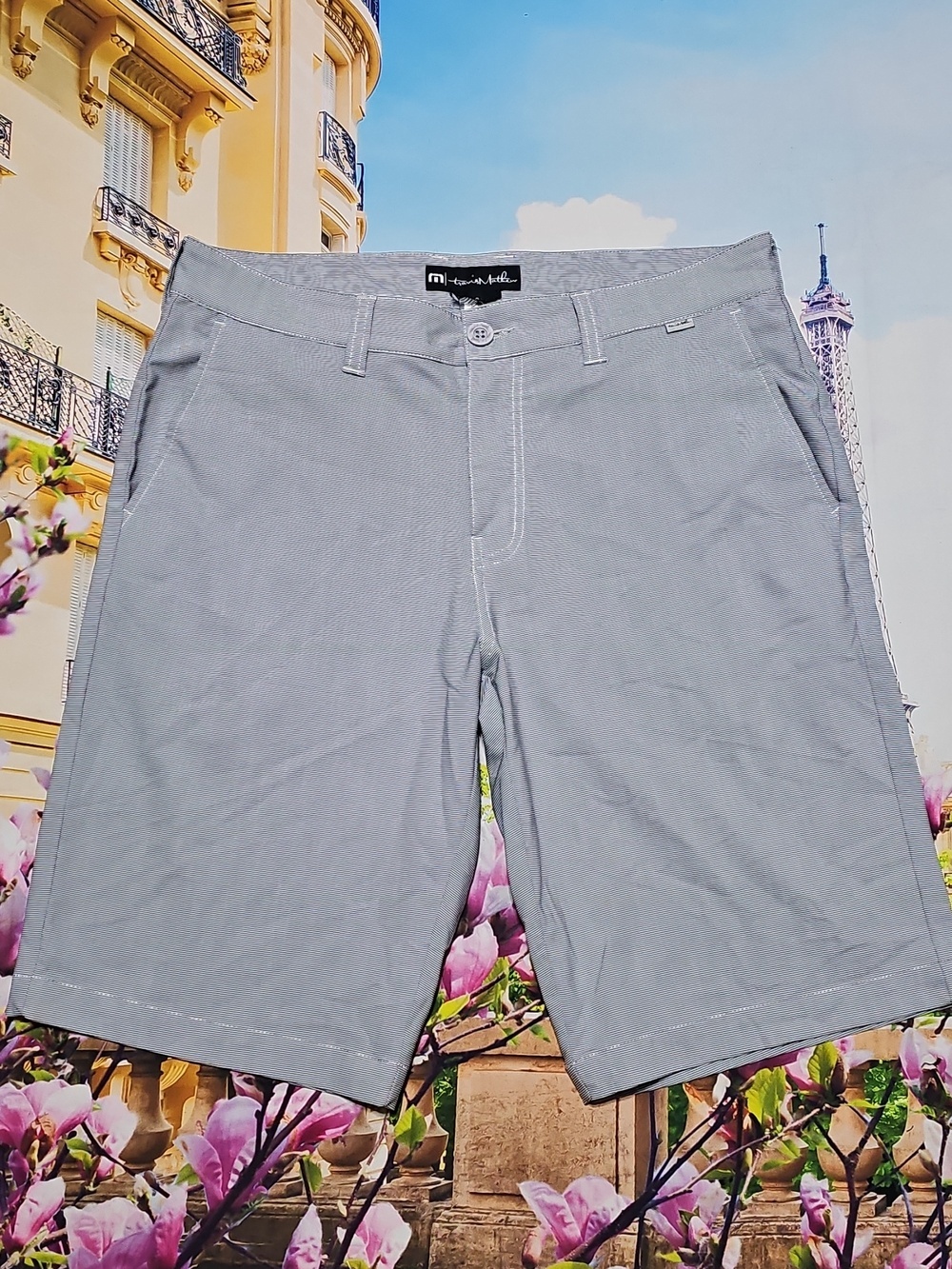 Travis Mathew Gray Golf Shorts Size 33